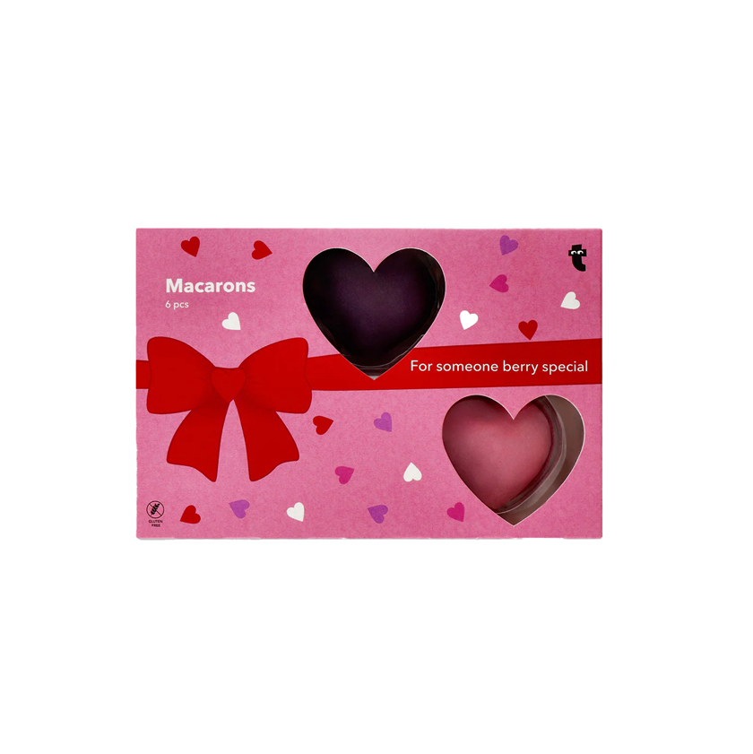 Macaron σε σχήμα καρδιά